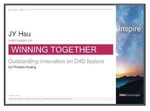 FY25 Dell Game Changer Award - BIOS Feature